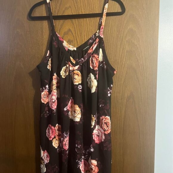 Torrid Pink and Black Relaxed Camisole - Picture 1 of 1